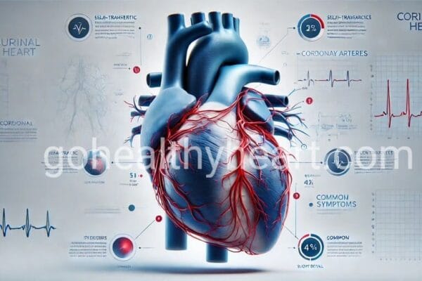 Coronary Artery Disease: 10 Symptoms Doctors Often Miss anatomical heart diagram showing coronary artery disease symptoms and warning signs