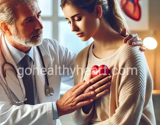 Coping with a Heart Disease Diagnosis: What You Must Know Doctor comforting a heart patient in a clinic, offering support for coping with a heart disease diagnosis.