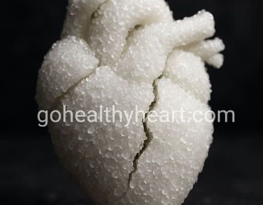 Understanding Sugar and Heart Disease: An Expert View Sugar and Heart Disease: Visual representation of the dangers of excessive sugar intake on the heart.