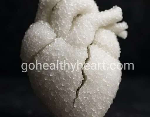 Understanding Sugar and Heart Disease: An Expert View Sugar and Heart Disease: Visual representation of the dangers of excessive sugar intake on the heart.